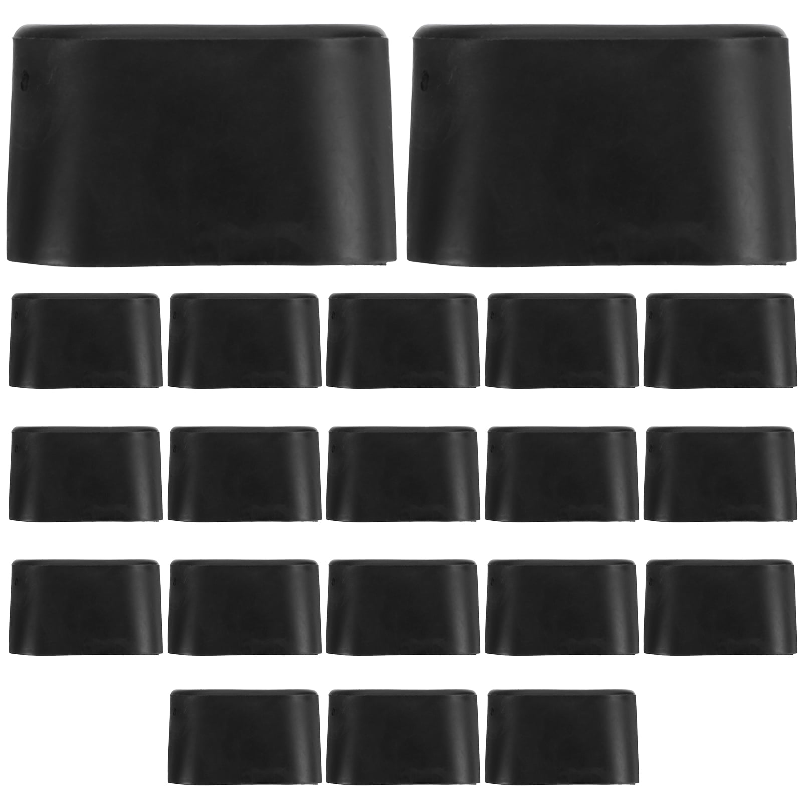 20pcs Oval Furniture Leg Protectors Chair Leg Caps for Furniture Protection Plastic Floor ...