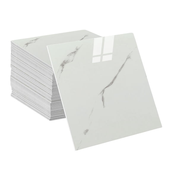 20pcs Peel and Stick Backsplash Tile,12"x12" Self Adhesive Marble Tile for Wall, PVC Waterproof Shower Wall Panels, Back Splash Stick on Tiles for Kitchen Bathroom Living Room