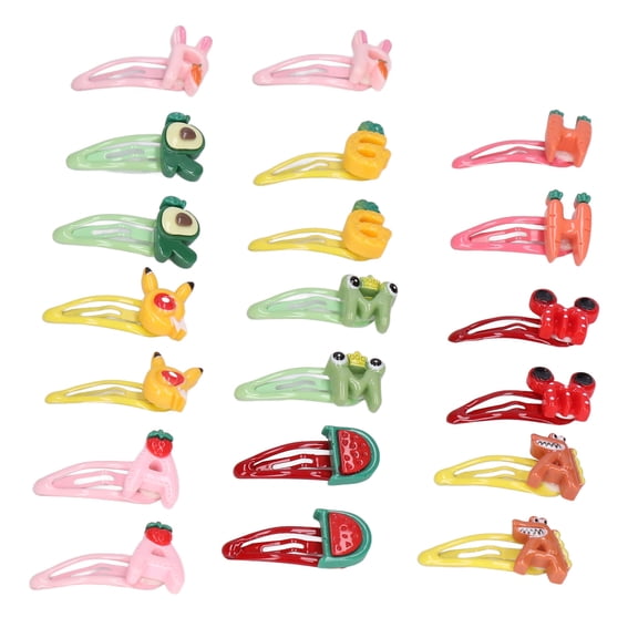 20pcs Pet Snap Hair Clips Cute Plastic Hairpins for Dogs Cats Rabbits (1.4 inches / 3.5 cm)