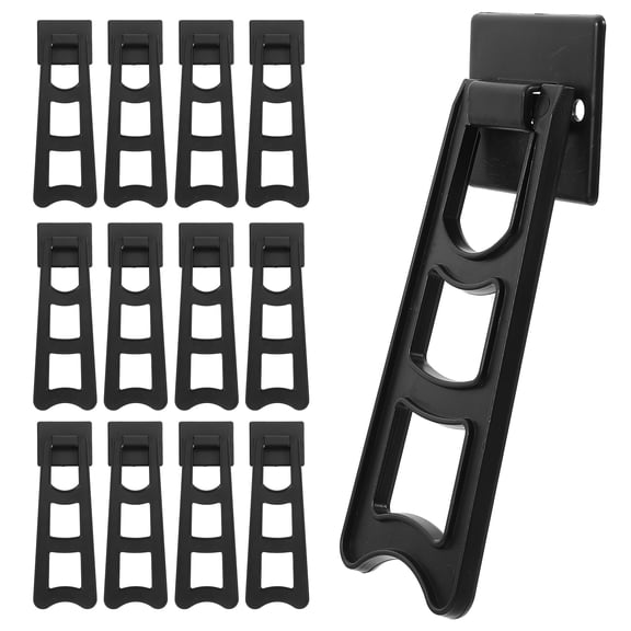 OFFIGAM 20Pcs Picture Frame Easel Back Plastic Black Smooth Surface Support