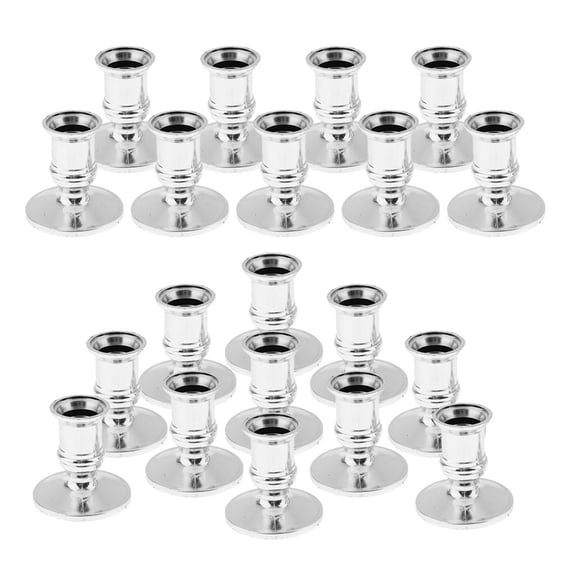 20pcs Pillar Candle Base Electronic Taper Candle Stand Base