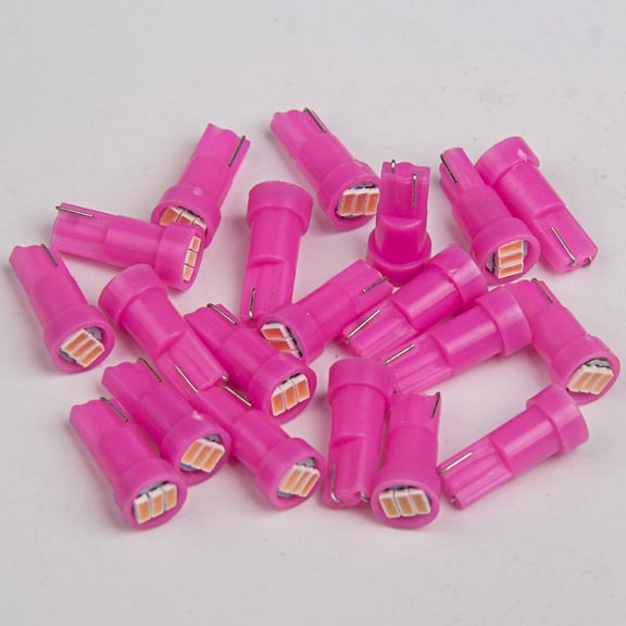 20pcs Pink T5 74 Instrument Cluster Gauge Dash 3-SMD LED Bulb light 17 57 37 73
