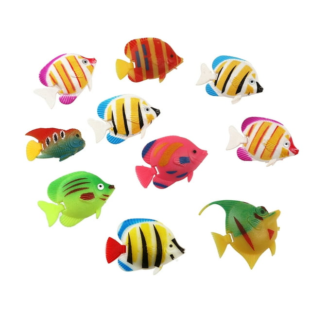 20pcs Plastic Artificial Fish Small Fish Simulation Fake Fish Floating