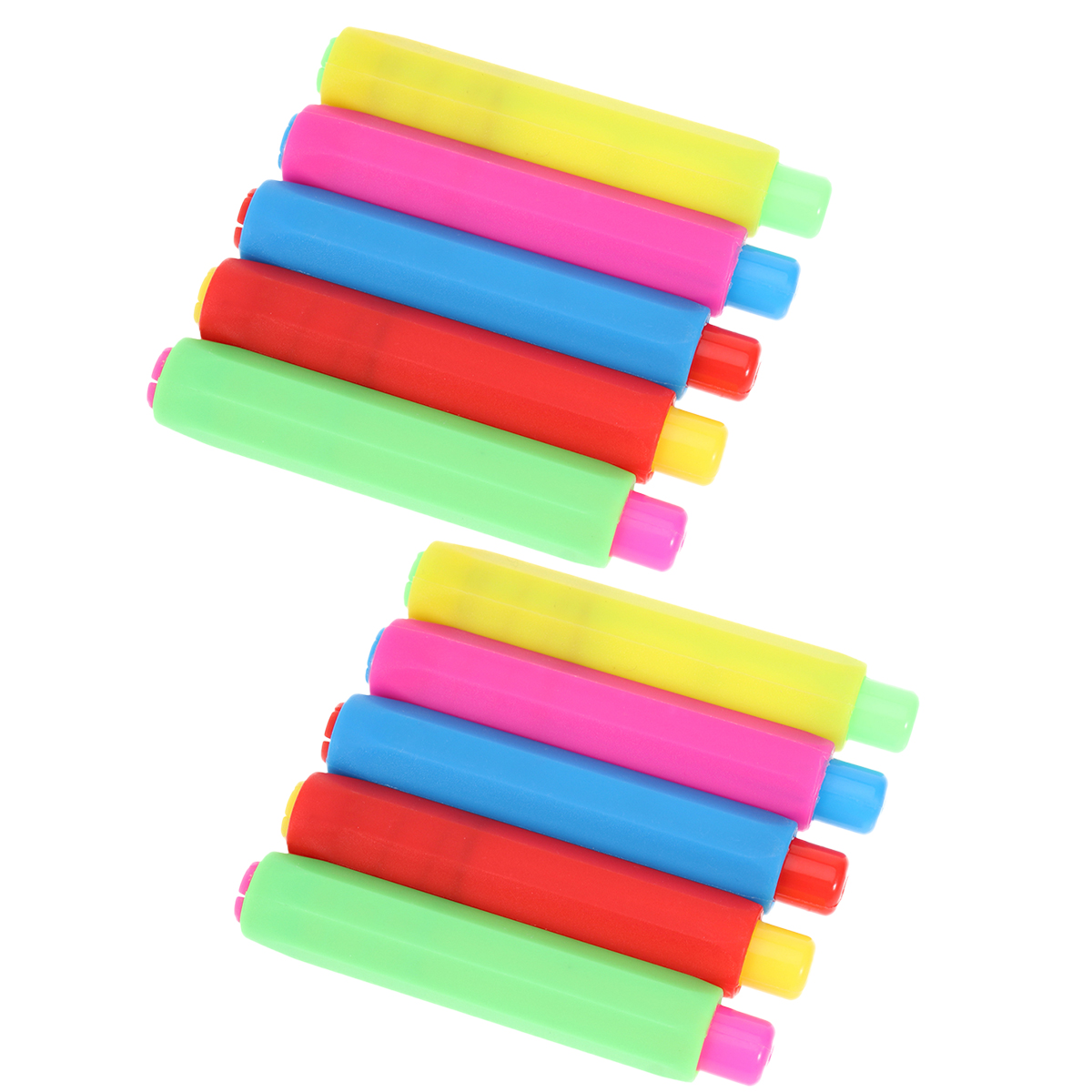 20pcs Plastic Chalk Cover Colorful Dustproof Chalk Clip Holder Storage