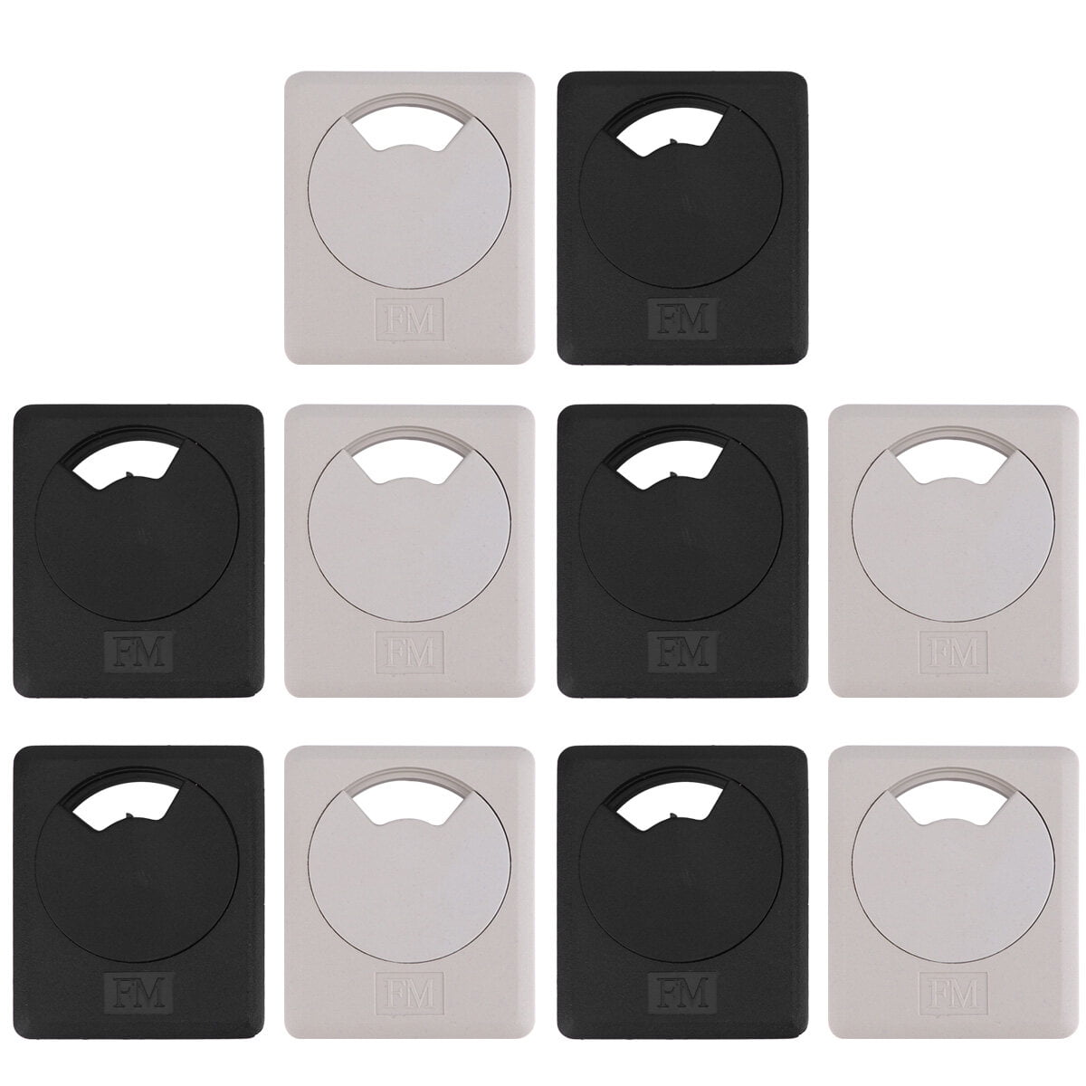 20pcs Plastic Computer Desk Table Grommet Cable Port Wire Hole Cover