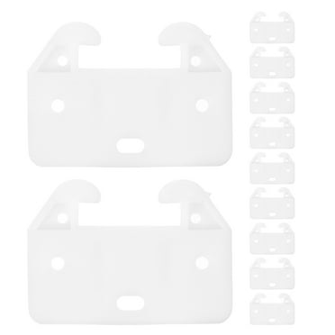 20pcs Plastic Drawer Guides Bottom Mount Drawer Slides Replacement Parts for Dresser Cabinets and Wardrobes White Essential Drawer Hardware