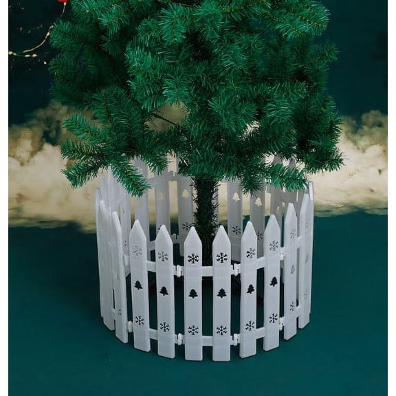 20pcs Plastic Fence Christmas Tree Fence Christmas Tree Decorative Accessories Ornamental Border Panel