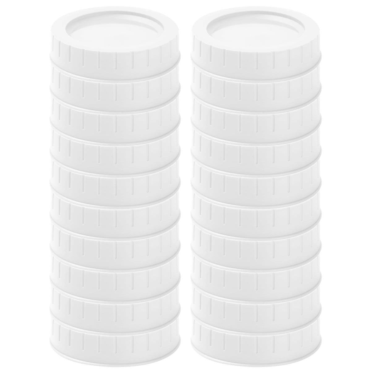 20pcs Plastic Mason Jar Lids Foodgrade Mason Jar Caps Fit Regular