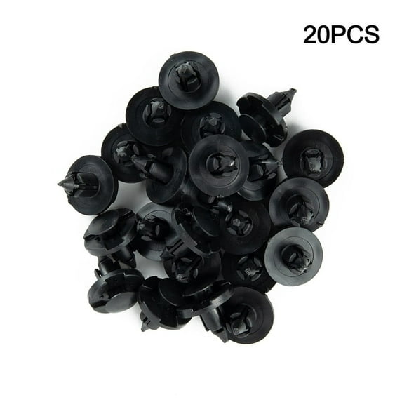 20pcs Plastic Push-Type Bumper Retainer Clip Car Rivet Fastener Mud Flaps Bumper Fender Push Clips For Nissan