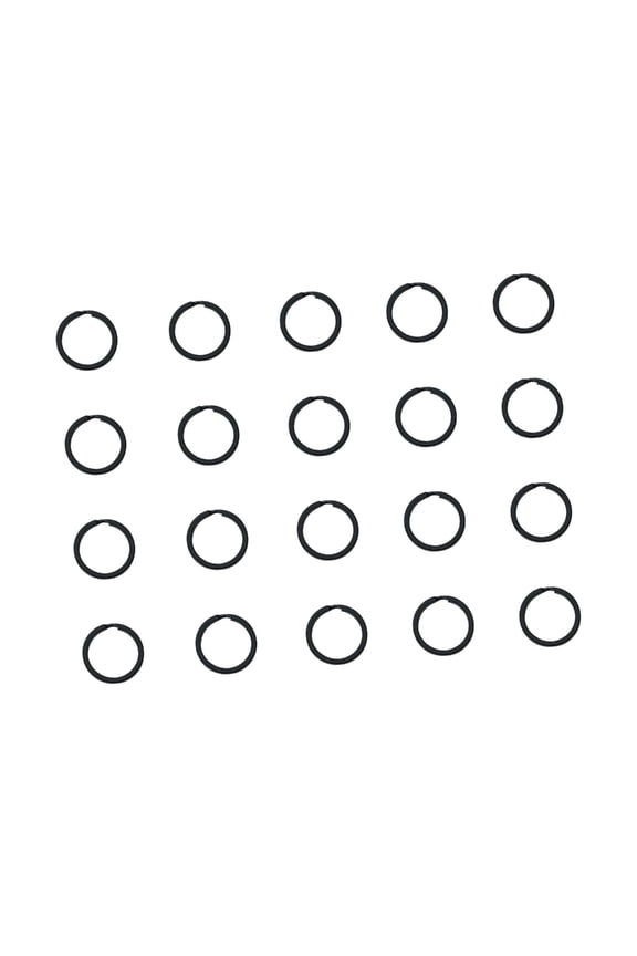 20pcs Portable Metal Flat Keyrings Split Rings Outdoor Small Tool Rings Keyrings for Keys and Accessories