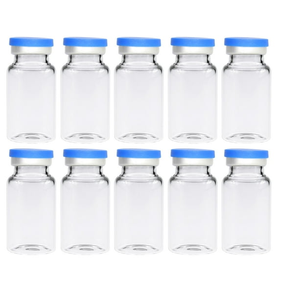 Transparent Vial Bottles with Caps for Storage Made from Premium Synthetic Material 10ml