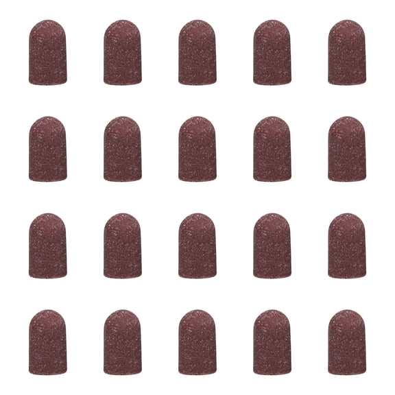 20 Pieces Breathable Sanding Caps 80-180 Grit For Manicure Pedicure And Foot Care Ergonomic Nails Sanding Sleeves