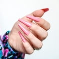 thumbnail image 1 of 20pcs Press On False Nails Fake Nail Salon Full Cover Design for Women Girls Beauty Super Long Coffin Pointed Gloss Matte, 1 of 15