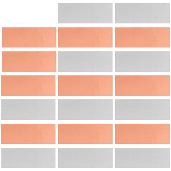 20pcs Pure Zinc Anode Sheet, High Purity Copper Anode Sheet, Electrode Zinc Copper Sheet for Fruit Power