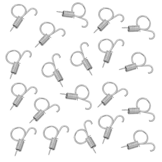 20pcs Rabbit Cage Spring Hooks Spring Cage Latch Door Hooks Wire Cage