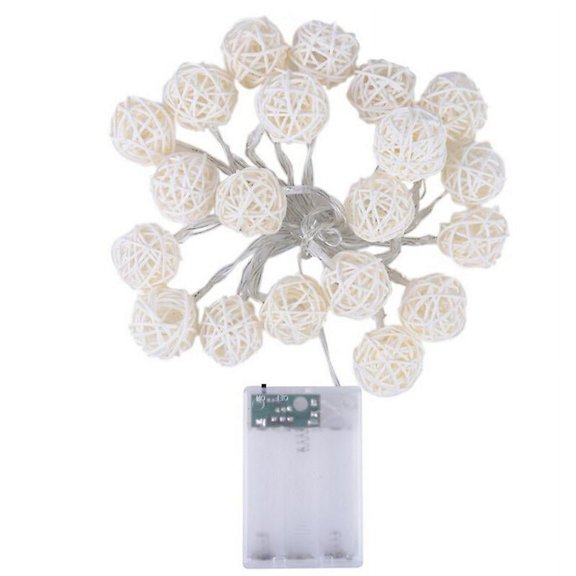 20pcs Rattan Ball String Light