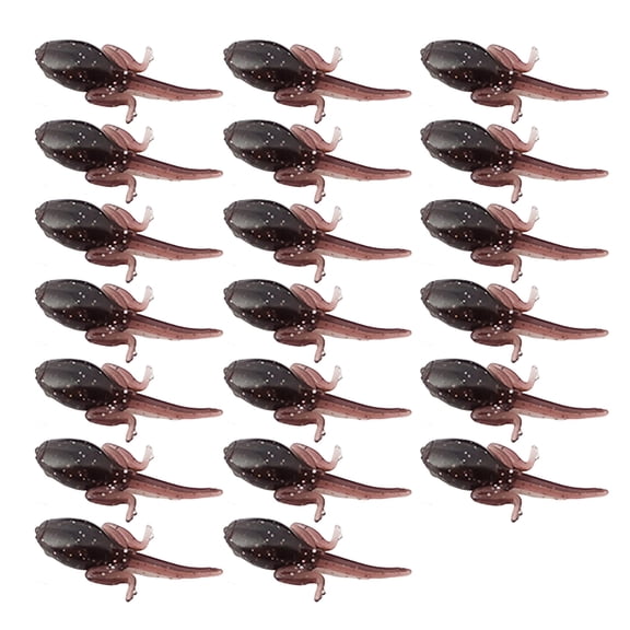 20pcs Realistic Artificial Baits with Barbed Hook Tiny Baits Soft Fishing Lures for Trout Fishing Tackle Baits