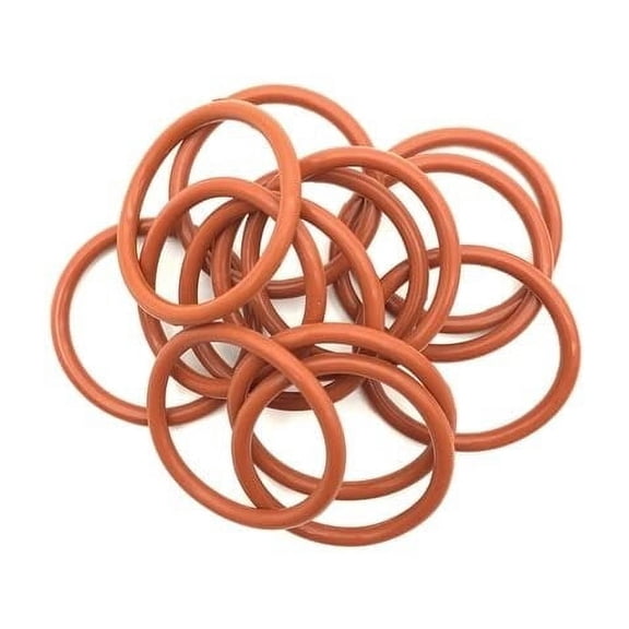 20pcs Red Silicone Ring Gasket 1mm OD 4mm ~ 40mm Silicon O Ring Gasket Food Grade Rubber O-Ring Assortment HVAC Tools - (Size: OD 10mm 1mm, Color: Red, Thickness: 1mm x 20pcs)