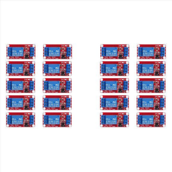 20pcs Relay Module DC 12V Board 1 Channel with Optocoupler Isolation Support High or Low Level