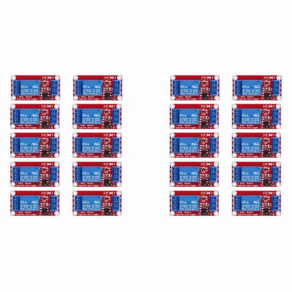 20pcs Relay Module DC 12V Relay Board 1 Channel with Optocoupler Isolation Support High or Low Level