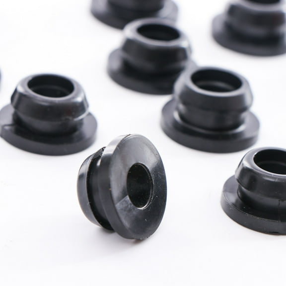 HOOWIFFY Silicone Wire Protection Grommets Black Sealing Rings for Daily Use