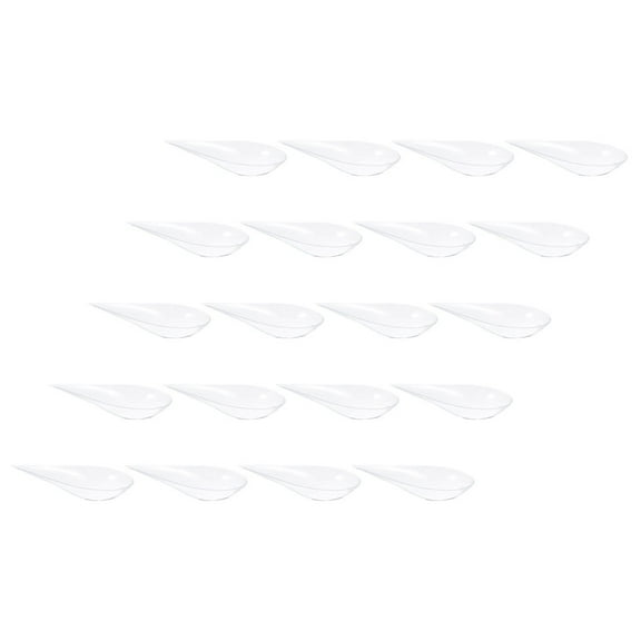 TEHAUX Serving Spoon Transparent Dual Purpose For Home Users 20Pcs 3.9In