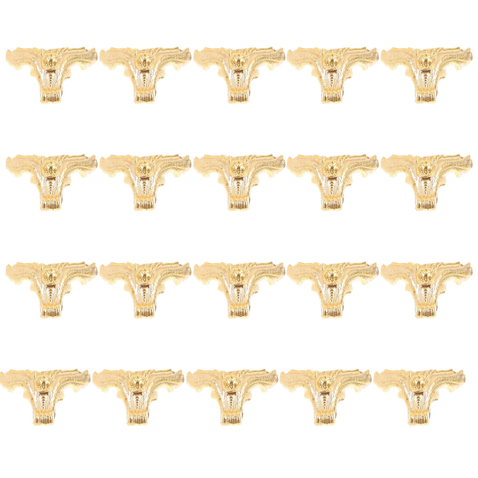 20pcs Retro Decorative Wood Case Legs Jewelry Box Legs Furniture