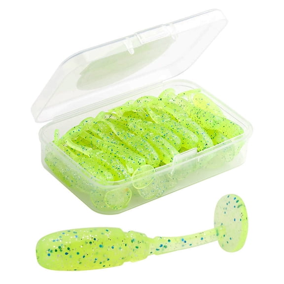 20pcs Rotate Tail Fishing Lures Wobbles Soft Lures Enhances Flexibility for Basses Trouts Catching