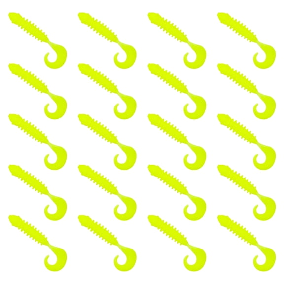 20pcs Rotate Tail Fishing Lures Wobbles Soft Lures Enhances Flexibility for Basses Trouts Catching