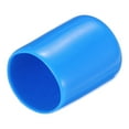 thumbnail image 1 of 20Pcs Rubber End Caps 15mm(9/16") ID Vinyl Round Tube Bolt Cap Cover Screw Thread Protector,Light Blue, 1 of 5