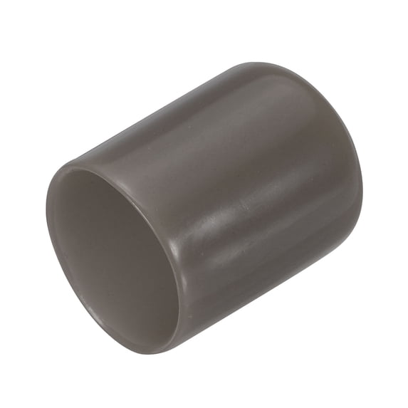 20Pcs Rubber End Caps 19mm(3/4") ID Vinyl Round Tube Bolt Cap Cover Screw Thread Protector,Brown