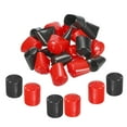 thumbnail image 1 of 20pcs Rubber End Caps Cover Assortment 36mm Vinyl Screw Thread Protectors for Screw Bolt Black Red, 1 of 5