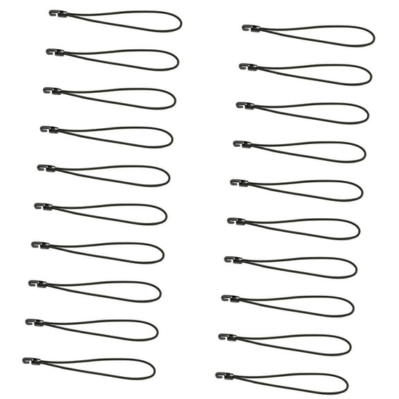 20pcs Rubber Tension Straps 10cm Elastics Hook Accessory for Tarpaulin Banners Camping Gear Secure Sturdy Designs