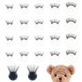 thumbnail image 1 of 20pcs Safety Eyelashes 5Sizes Eyelashes for Doll Making Eye Make Up Accessories Crafts Eyelashes Plastic Stuffed Crochet Eye Lashes, 1 of 9
