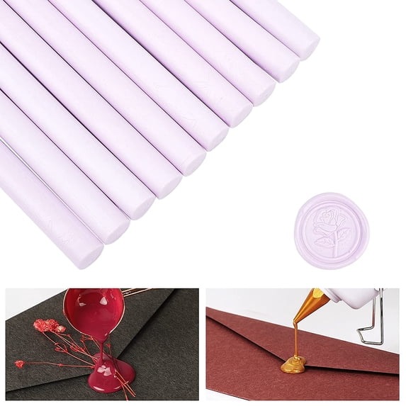 20pcs Sealing Wax Sticks for Retro Vintage Wax Seal Stamp Pink 135x11x11mm