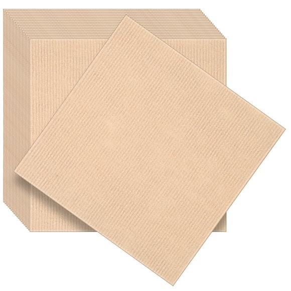 Foxnovo 20Set Reusable Carpet for Floor Protection Khaki Polyester