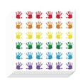 thumbnail image 1 of 20pcs Self-Adhesive Paper Decorative Stickers for Party Decorative Presents Sealing Hand 90x90mm 36 patterns/pc, 1 of 7