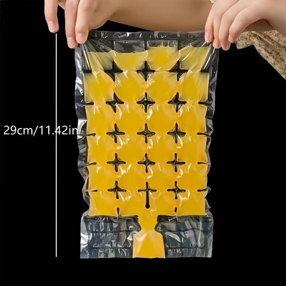 20pcs Self-Sealing Disposable Ice Cube Bags - Stackable Molds for Cocktails, Food Preservation, and Wine Chilling