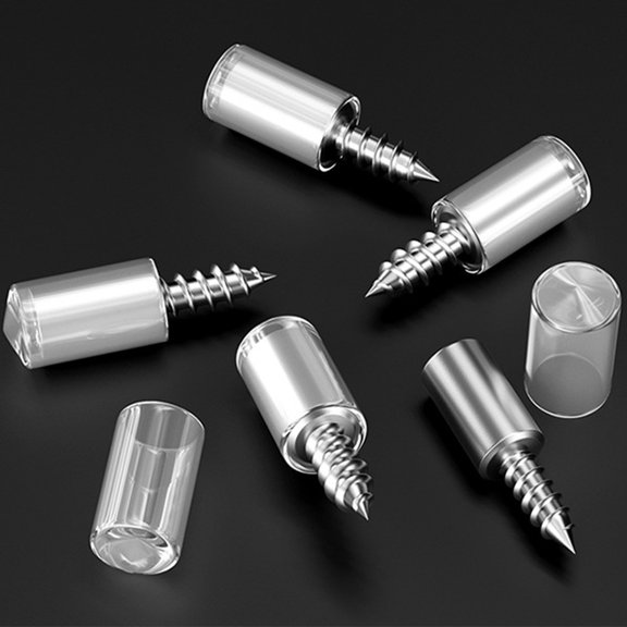 20pcs Self-tapping Screws Cabinet Bracket Laminate Support Glass Studs Pegs