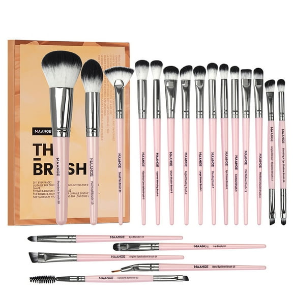 20pcs/Set Eye Makeup Brushes Set Soft Bristles Eyeshadow Blush Loose Powder Complete Makeup Tool Brushes