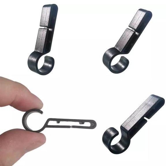 20pcs/Set Helmet Clips Attachment Head Light Clamps Plastic Headlamp Hard Hat Safety Cap Hook Outdoor Tools