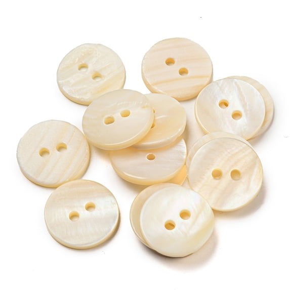 20pcs Sewing Buttons Flat Round Blue Color 18x2.5mm Hole 2mmDIY