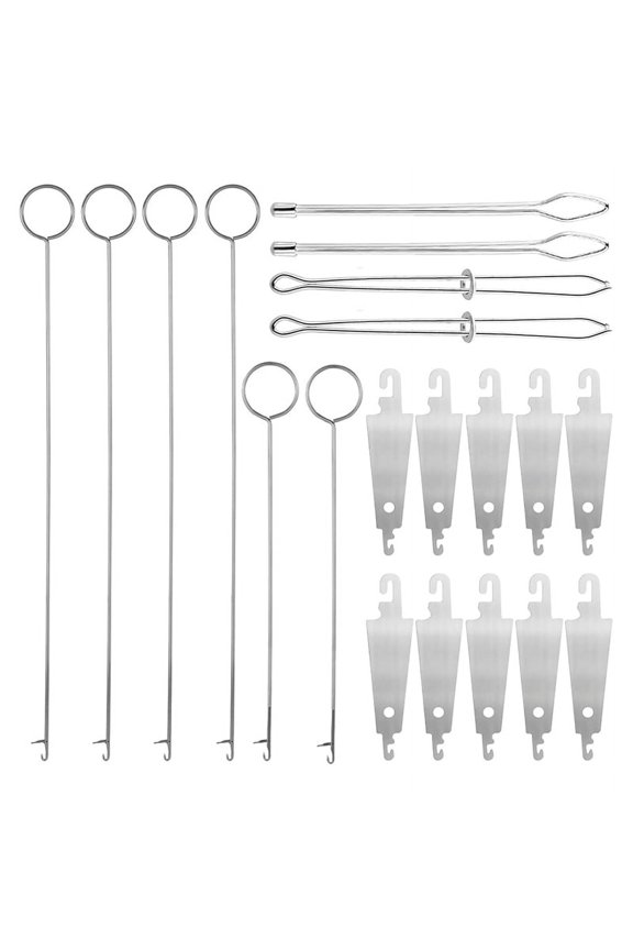 20pcs Sewing Ring FlipperHook, Sewing Loop Turner Hooks Drawstring Threader Tool for Fabric Coats Jackets Hoodies