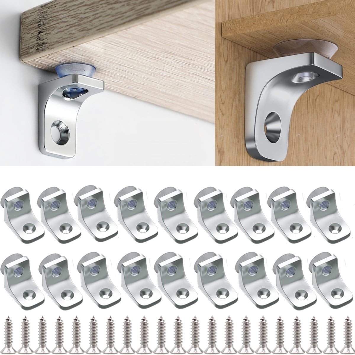 TBACW Shelf Pegs Kit, 20pcs Stainless Steel Locking Pins, Support for  Cabinets, Bookcases, Kitchen Shelves - Walmart.com, image size:1200x1200