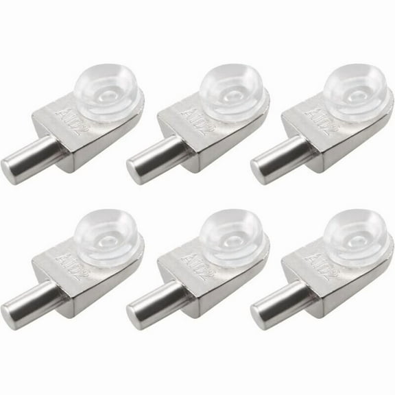 20pcs Shelf Pegs Wall Mounted Glass Shelf Support Zinc Alloy Suction Cup