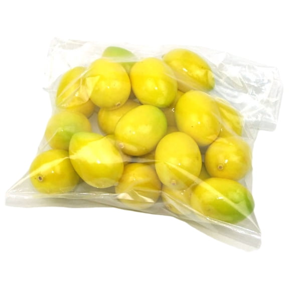 20pcs Simulation Artificial Fruit Lemon for Restaurant Hotel Home Garden Wedding Kitchen Decoration Photo Props
