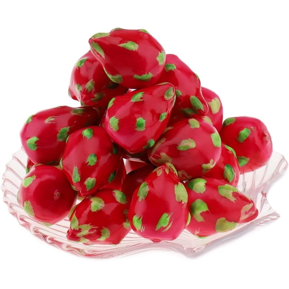 20pcs Simulation Fake Dragon Fruit Artificial Fruit Mini Small Dragon Fruit Lifelike for Home Cabinet Table Party Kitchen Plastic Decoration Vase Fillers