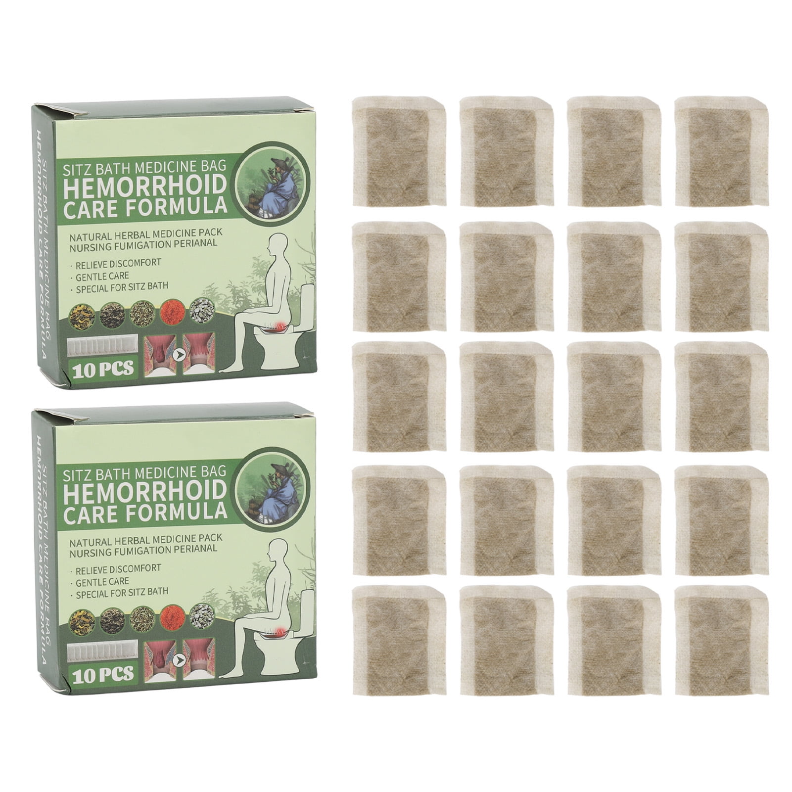 20pcs Sitz Bath Pack Safe Swelling Itch Relief Herbal Perianal Soaking
