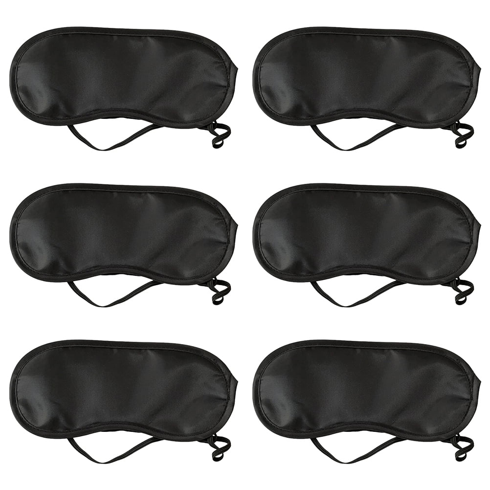 20pcs Sleeping Eye Patch Travel Eye Shade Black Blindfold Disposable Eye Mask for Hotel Airplane