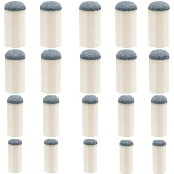 20pcs Slip On Pool Cue Tips, 4 Sizes Pool Queue Stick Tips Replacement Kit, Billiard Cue Sticks Tips Pool Cue Repair Kit Pool Table Accessories (9mm/ 10mm/ 12mm/ 13mm, Each Size 5pcs)$$Toys